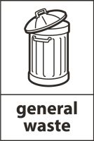 Recycling Sticker - General Waste (WRAP Compliant)